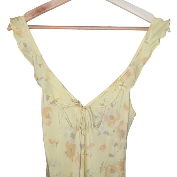 Realisation Par The Hazel In Zinnia Floral Babydoll Silk Mini Dress Dainty - Picture 5 of 10